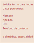Requisitos para el turno